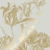 Goud Engraved bloemen behang zand MW-125 200x280cm