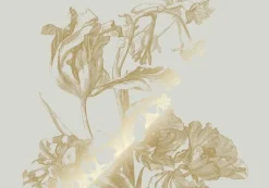 Goud Engraved bloemen behang zand MW-125 200x280cm