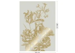 Goud Engraved bloemen behang zand MW-125 200x280cm