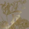 Goud Engraved bloemen behang grijs MW-128 200x280cm