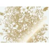 Goud Engraved bloemen behang off white MW-132 300x280cm
