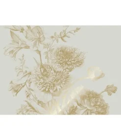 Goud Engraved bloemen behang zand MW-144 300x280cm