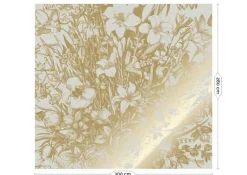 Goud Engraved bloemen behang zand MW-135 300x280cm
