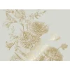 Goud Engraved bloemen behang zand MW-143 200x280cm