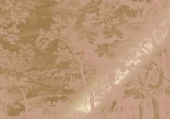 Goud Engraved landschappen behang nude MW-170 200x280cm