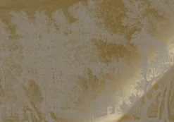 Goud Engraved landschappen behang grijs MW-162 300x280cm