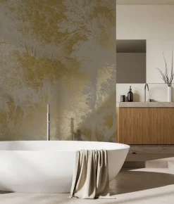 Goud Engraved landschappen behang grijs MW-162 300x280cm