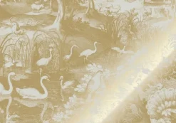 Goud Engraved landschappen behang zand MW-106 400x280cm