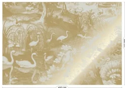 Goud Engraved landschappen behang zand MW-106 400x280cm