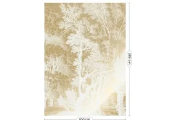 Goud Engraved landschappen behang off-white MW-152 200x280cm