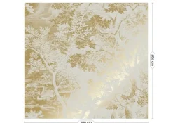 Goud Engraved landschappen behang zand MW-168 300x280cm