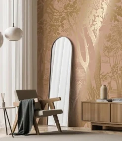 Goud Engraved landschappen behang nude MW-096 300x280cm