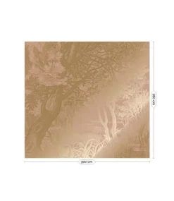 Goud Engraved landschappen behang nude MW-096 300x280cm