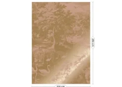 Goud Engraved landschappen behang nude MW-107 200x280cm