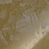 Goud Engraved landschappen behang grijs MW-098 200x280cm