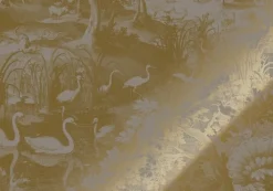 Goud Engraved landschappen behang grijs MW-110 200x280cm