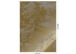 Goud Engraved landschappen behang grijs MW-110 200x280cm