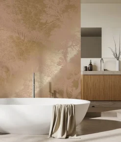 Goud Engraved landschappen behang nude MW-159 300x280cm