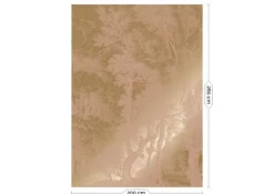 Goud Engraved landschappen behang nude MW-158 200x280cm