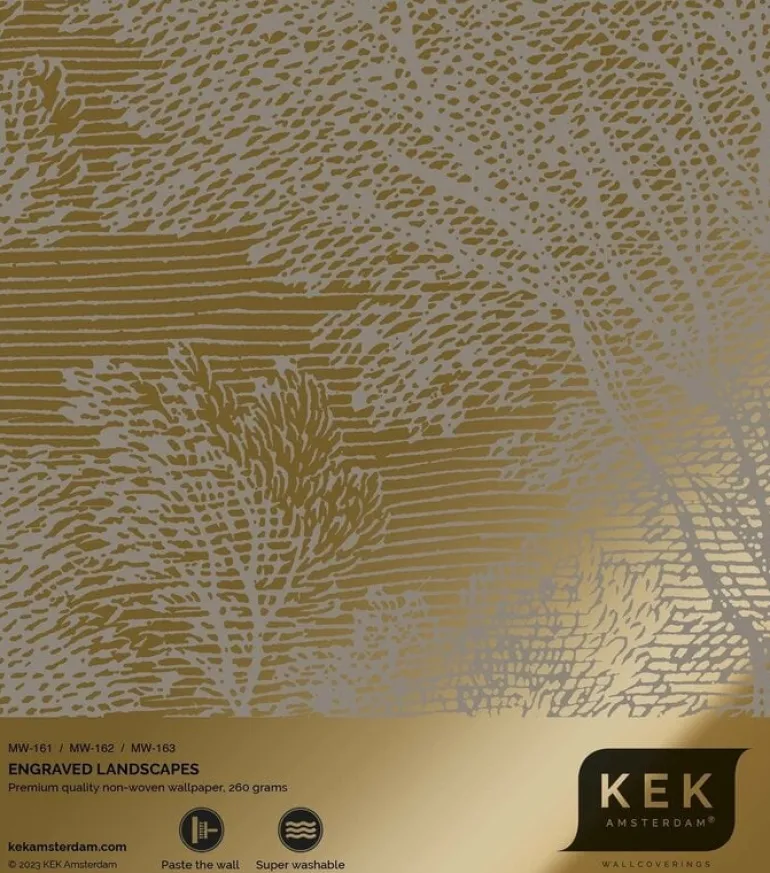 Goud Engraved landschappen behang grijs MW-161 200x280cm