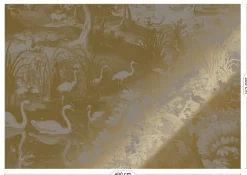 Goud Engraved landschappen behang grijs MW-112 400x280cm