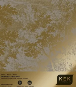 Goud Engraved landschappen behang grijs MW-112 400x280cm