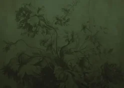 Gradient Flowers behang FU-035 - 389,6x280cm groen