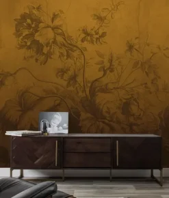 Gradient Flowers behang FU-036 - 194,8x280cm oker