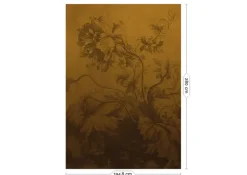 Gradient Flowers behang FU-036 - 194,8x280cm oker