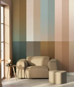 Gradient Stripes behang FU-025 - 292,2x280cm multikleur