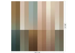 Gradient Stripes behang FU-025 - 292,2x280cm multikleur