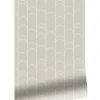 Grafische lijnen behang 100x280cm beige WP-737