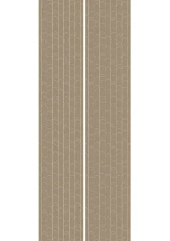Grafische lijnen behang 100x280cm klei WP-739