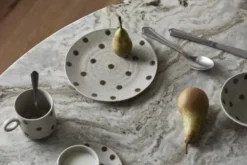 Grainy cakeborden zand/groen set van 4 stuks - 57036