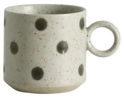 Grainy mokken zand/groen set van 4 stuks - 57034