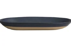 Grainy serveerschaal - blauw