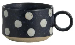 Grainy thee mokken donkerblauw/zand - set van 4 stuks