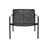 Habra stoel met armleuning - zwart