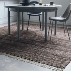 Hafi vloerkleed - bruin 250x250cm