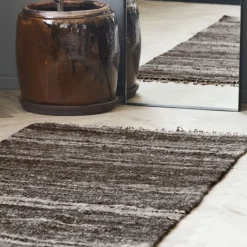 Hafi vloerkleed - bruin 200x80cm