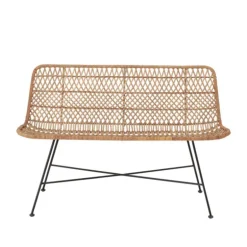 Haillie bank rotan- naturel