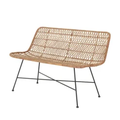 Haillie bank rotan- naturel