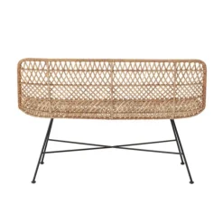 Haillie bank rotan- naturel