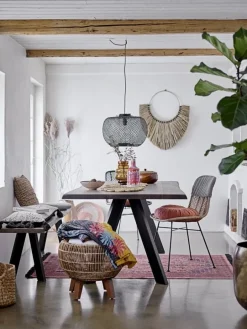 Hanglamp bamboe - zwart