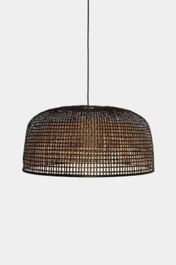 Hanglamp Doppio Grid dark bamboe ø80cm