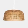 Hanglamp Doppio Grid naturel bamboe ø80cm