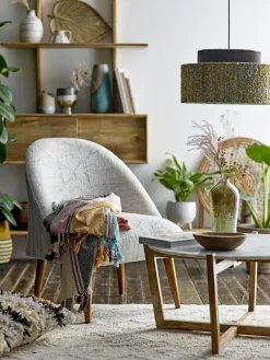 Hanglamp geel - zijde