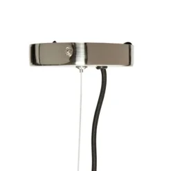 Hanglamp glas/metaal - clear/nickel