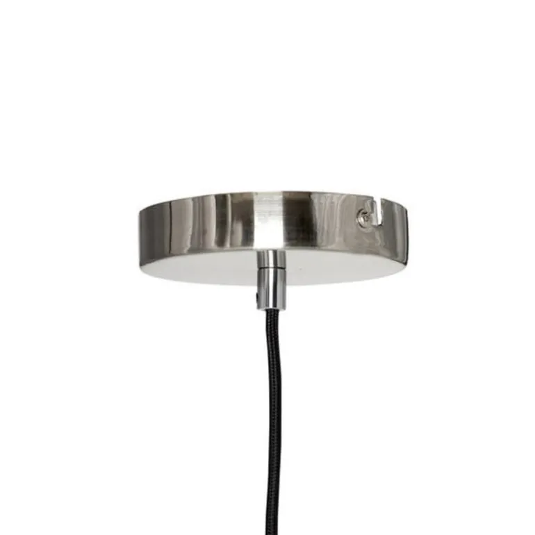 Hanglamp glas/metaal - nikkel