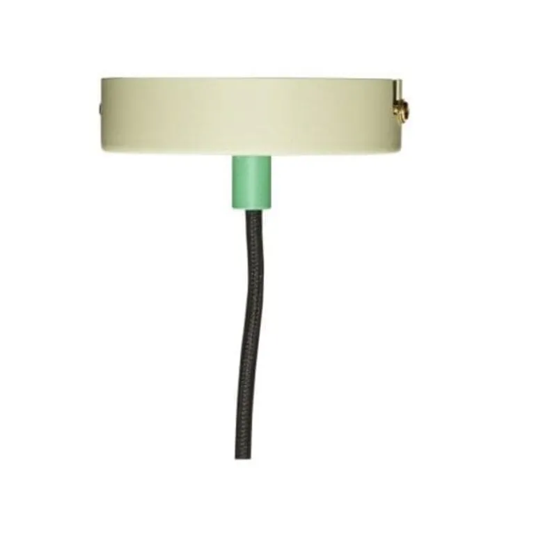 Hanglamp metaal - bruin/groen/geel